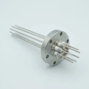 Power Feedthrough, 5000 Volts, 28 Amps, 8 Pins, 0.094″ Molybdenum Conductors, 2.75″ Conflat Flange - A0281-5-CF - MPF Products, INC.