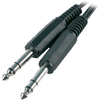 Cable, 1/4 Stereo Plug-Plug, 1.5Ft, Blk; Connector Type A Multicomp Pro - 26W6411 - Newark, An Avnet Company