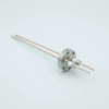 Power Feedthrough, 5000 Volts, 50 Amps, 2 Pins, 0.094″ Copper Conductors, 1.33″ Conflat Flange - A0275-1-CF - MPF Products, INC.