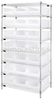 Storage Shelving with Bins - WR8-952CL - Simplastics