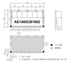 1400 MHz Ceramic Bandpass Filter - AE1400CB1862 - Anatech Electronics, Inc.