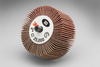 3M 244D Coated Aluminum Oxide Flap Wheel - 60 Grit - 1 in Face Width - 2 in Diameter - 14575 -- 051144-14575 - Image
