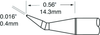 Tip, Tweezer, Bent, 0.4Mm; Tip / Nozzle Width Metcal - 67R9050 - Newark, An Avnet Company