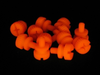 UV Brite Orange Nylon Thumbscrews- Bag of 10 - 70114 - Xoxide