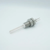 Power Feedthrough, 2000 Volts, 15 Amps, 3 Pins, 0.094″ Nickel Conductors, 1.0″ Baseplate Bolt - A0527-2-BP - MPF Products, INC.
