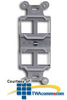 Hubbell 106 Duplex Frame - 4 Ports - Q106 - TelephoneStuff.com