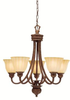 1724LBZ Mid. Chandeliers-Glass Up - 721329 - Capital Lighting, Inc.