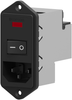 Iec Inlet C14, 6A, 250Vac, Panel; Connector Type Corcom Te Connectivity - 60R4780 - Newark, An Avnet Company