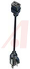 Power Cord, NEMA 5-15P to ROJ 2, STRIP 5/8 - 70133232 - Allied Electronics, Inc.