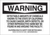 Brady B-555 Aluminum Rectangle White Chemical, Biohazard, Hazardous & Flammable Material Sign - 14 in Width x 10 in Height - 125787 - 754473-73841 - R. S. Hughes Company, Inc.