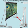 Large Folding Portable Screen, With Extra Rigid Truss-Style Frame - Truss-Style Cinefold - Visual Sound, Inc.