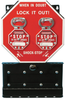 Brady Shock-Stop Black/White on Red Group Lockout Box 87692 - 10.5 in Width - 16.5 in Height - 662820-05123 - 662820-05123 - R. S. Hughes Company, Inc.
