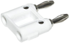 Banana Plug, Double Stackable, 15A, Solderless, White; Gender Mueller Electric - 66W1155 - Newark, An Avnet Company