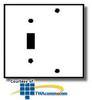Leviton Commercial Grade Nylon Wallplates 2-Gang 1-Toggle.. - 80706 - TelephoneStuff.com