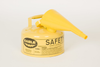 Eagle Yellow Galvanized Steel 1 gal Safety Can - 8 in Height - 9 in Overall Diameter - 048441-22125 - 048441-22125 - R. S. Hughes Company, Inc.