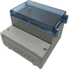 Dual Compartment Enclosure, Abs, Gry/clr; Enclosure Type Multicomp Pro - 99AC4117 - Newark, An Avnet Company