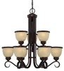 1-5773-9-13 Mid. Chandeliers-Glass Up - 372269 - Capital Lighting, Inc.