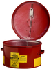 Justrite Red Steel 1 gal Safety Can - 5 1/2 in Height - 9 3/8 in Overall Diameter - 697841-01058 - 697841-01058 - R. S. Hughes Company, Inc.