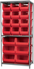 Shelving, Steel Shelving Kit, 24x36x79, 18 Bins - AS2479ASSORTR - Akro-Mils, Inc.