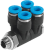 Multiple distributor - QSLV4-G3/8-12 - Festo Corporation