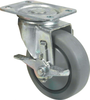 6" Thermoplastic Rubber Swivel Caster with Brake - 8041121 - Princess Auto Limited