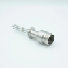 MS High Current Series, Multipin Feedthrough, 4 Pins, 700 Volts, 16 Amps per Pin, 0.094″ Nickel Conductors, 1.18″ QF / KF Flange - A2567-5-QF - MPF Products, INC.