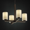 CNDL-8829-14-CREM-DBRZ Mid. Chandeliers-Pillar Candle - 671579 - Capital Lighting, Inc.
