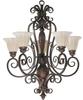 6195-5-38 Mid. Chandeliers-Glass Up - 763949 - Capital Lighting, Inc.