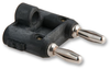 Banana Plug, Dbl, Stackable, 15A, Black; Gender Pomona - 51X2106 - Newark, An Avnet Company