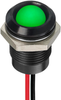 Led Panel Indicator, 14Mm, Grn, 12Vdc; Led Color Apem - 84AC6050 - Newark, An Avnet Company