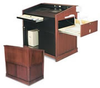 Deluxe 4-Foot Multimedia Console with Satin Mahogany Finish - 8448 - Visual Sound, Inc.