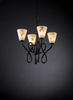 FAL-8910-50-MBLK Mid. Chandeliers-Glass Up - 494991 - Capital Lighting, Inc.