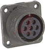 connector,metal circ,box mount recept,no bkshl,size 16s,7 #16 solder socket cont - 70143509 - Allied Electronics, Inc.
