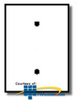 Leviton Residential Grade Standard Size 1-Gang Blank Plate.. - 88019 - TelephoneStuff.com