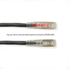 20FT Black CAT6 250MHz Patch Cable F/UTP CM Locking Snagless - C6PC70S-BK-20 - Black Box