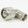 RA TNC Male (Plug) to BNC Female (Jack) Adapter, Nickel Plated Brass Body, High Temp, 1.25 VSWR - SM3553 - Fairview Microwave Inc.