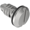 Fast Lead Screw, Small Size, Slotted Recess, 4.7mm  Max. Outer Panel, Steel, Zinc Plate, Bright chromate - 09-11-205-11 - Southco