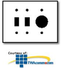 Leviton 3-Gang 2-Toggle 1-Single 1.406" dia. Hole,.. - 84088-40 - TelephoneStuff.com