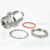 Bulkhead Hermetically Sealed SMA Female (Jack) to N Female (Jack) Adapter, High Temp, 1.3 VSWR -- SM4245 - Image