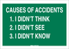 Brady B-401 Polystyrene Rectangle Green Safety Awareness Sign - 10 in Width x 7 in Height - 25347 - 754476-25347 - R. S. Hughes Company, Inc.