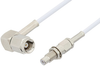 SMC Plug Right Angle to SMC Jack Bulkhead Cable 72 Inch Length Using RG196 Coax - PE33692-72 - Pasternack