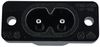 IEC 60320 C8 Screw Mount Low Current Inlet with Solder Terminals -- 770W-X2/03 - Image