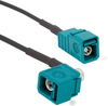 Rf Coax Cable, Fakra R/a Jack-Jack, 12 Rohs Compliant Amphenol Rf - 25AJ3079 - Newark, An Avnet Company
