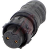 CORD CONNECTOR, FEMALE, WEATHERTIGHT, #20 CONTACTS, 2 PIN - 70214346 - Allied Electronics, Inc.