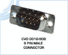 9 Pin Male Connector - Solder Type -- CVD 0010-9DB