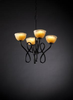 GLA-8910-36-GLDC-MBLK Mid. Chandeliers-Glass Up - 494989 - Capital Lighting, Inc.