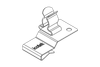 EMC Shield Clamps for Metal Sheet Edges, Pluggable- with or without Integrated Strain Relief - 36784.30 - icotek Corp