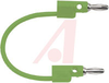 Patch Cord, Stack-Up Banana Plug Each End, 48 Inch, Green - 70198434 - Allied Electronics, Inc.
