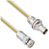 Teflon Jacket Cable Assembly TRB 3-Slot Plug to Non-Insulated Bulk Head 3-Lug Cable Jack .236