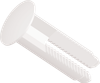 11/32 Small Ratchet Fastener Quick Binders, Nylon, White -- APQB400375W - Image